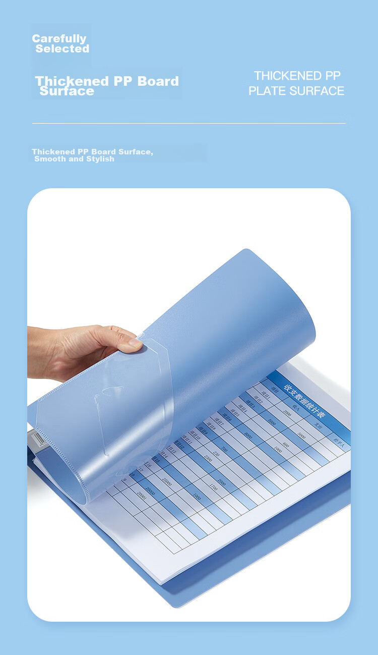 COMIX 1.5-Inch 3-Hole O-Ring Binder/Document Folder A4 Black TC530AB 3
