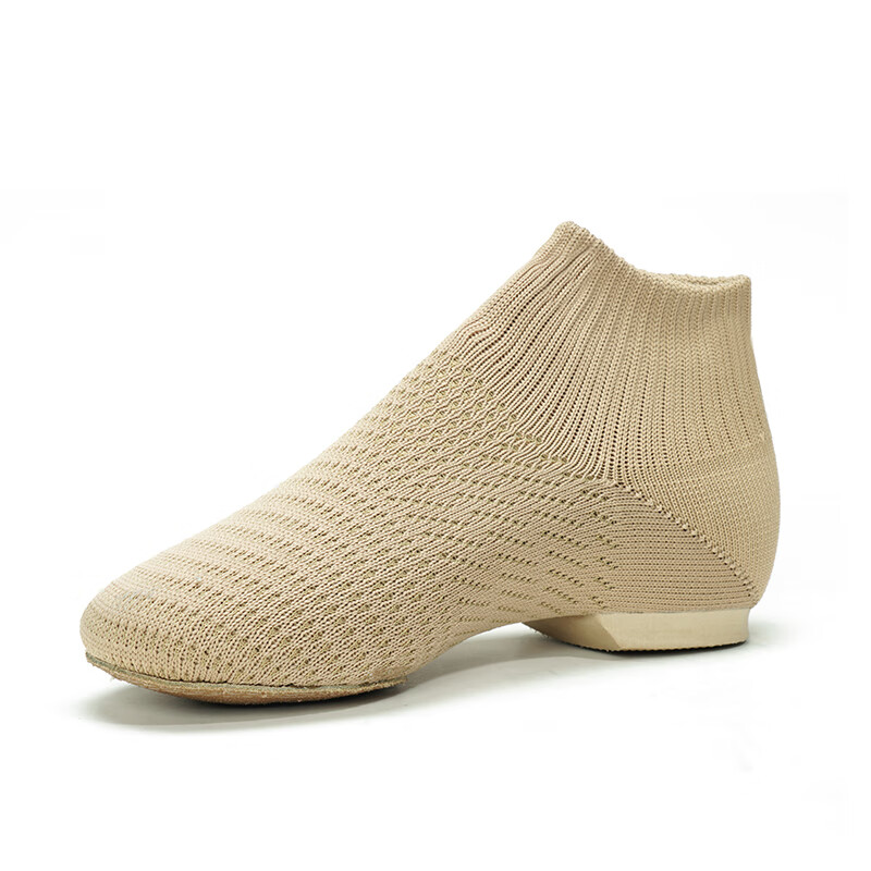Sansha Jazz Dance Shoes, Flyknit Upper, Modern Dance Shoes, Low-Heel Teacher Shoes, Yoga Practice Shoes, Black, Size 40
