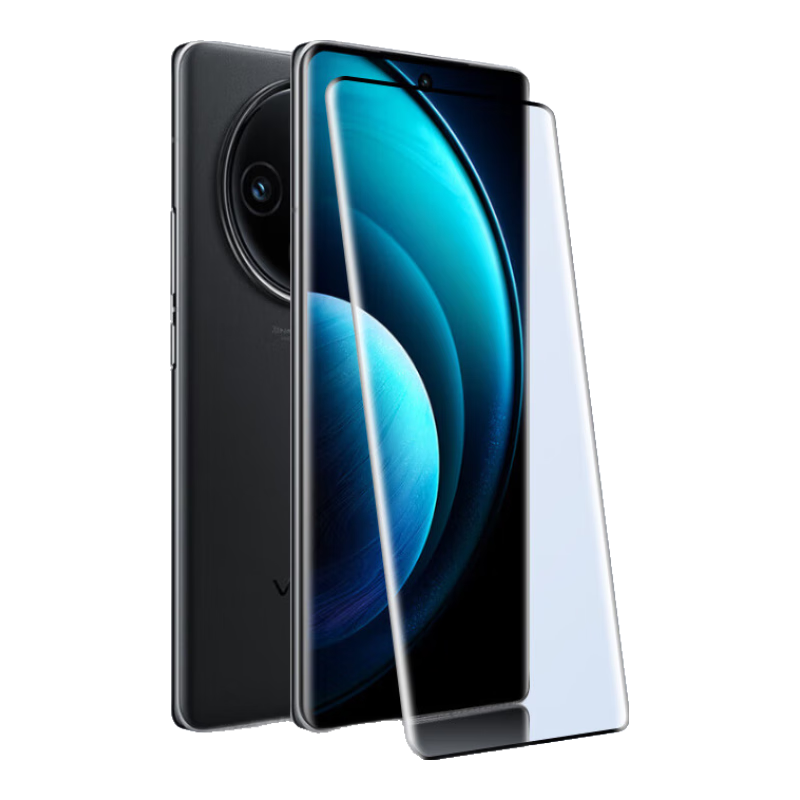 Baozou [2-Pack - Replacement Guaranteed] Tempered Glass Screen Protector for Vivo X100, VIVOX100/Ultra/sUltra Phone Film, Full Coverage Curved High Definition Anti-Scratch Anti-Fingerprint Protective Film