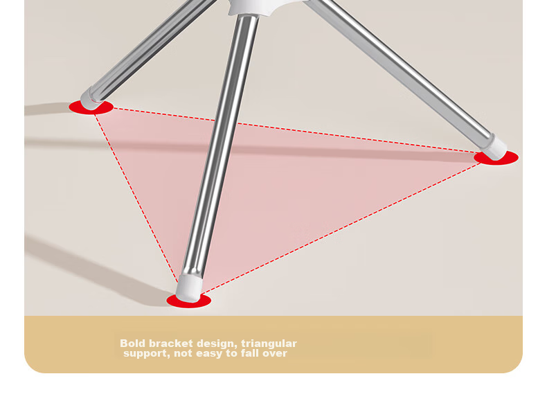 Siwangongli Baby Clothes Drying Rack, Floor-Standing Multifunctional Foldable Towel Hanger, Baby Diaper Hanger with Multiple Hooks, Three-Tier 7