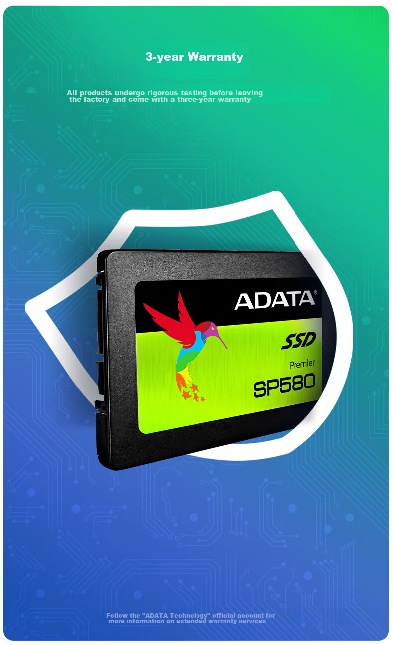 ADATA 240GB SSD Solid State Drive, SATA 3.0 Interface, SP580 5