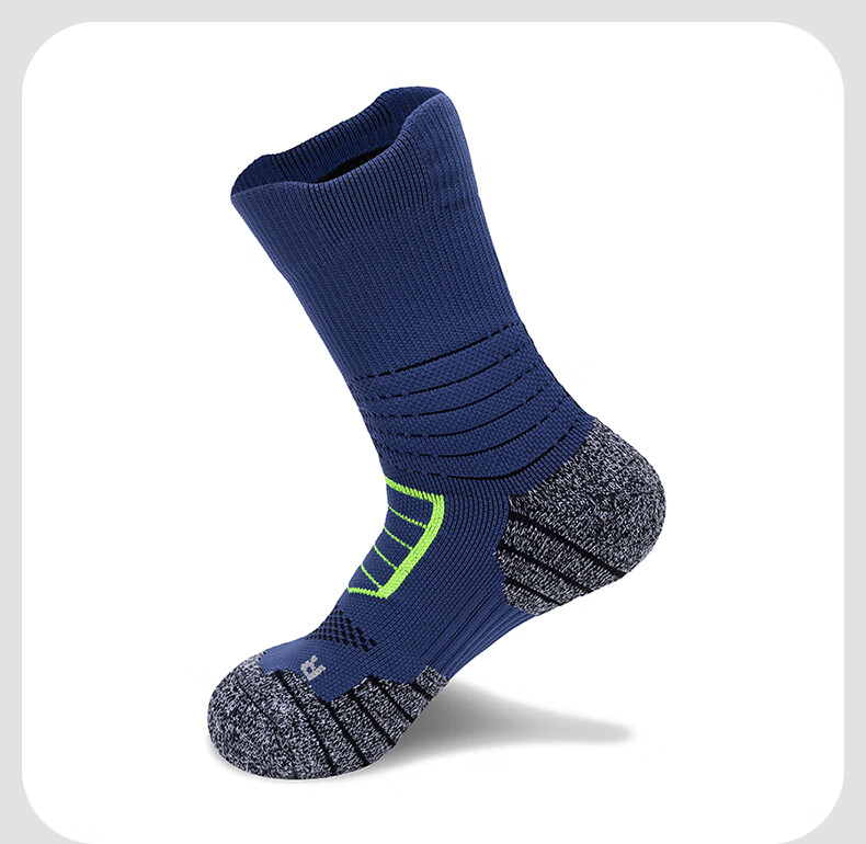 TFO Competition-Grade Outdoor Socks, Breathable Hiking Socks, Sports Running Training Socks 2202458, Men's Fluorescent Green, Size L 14