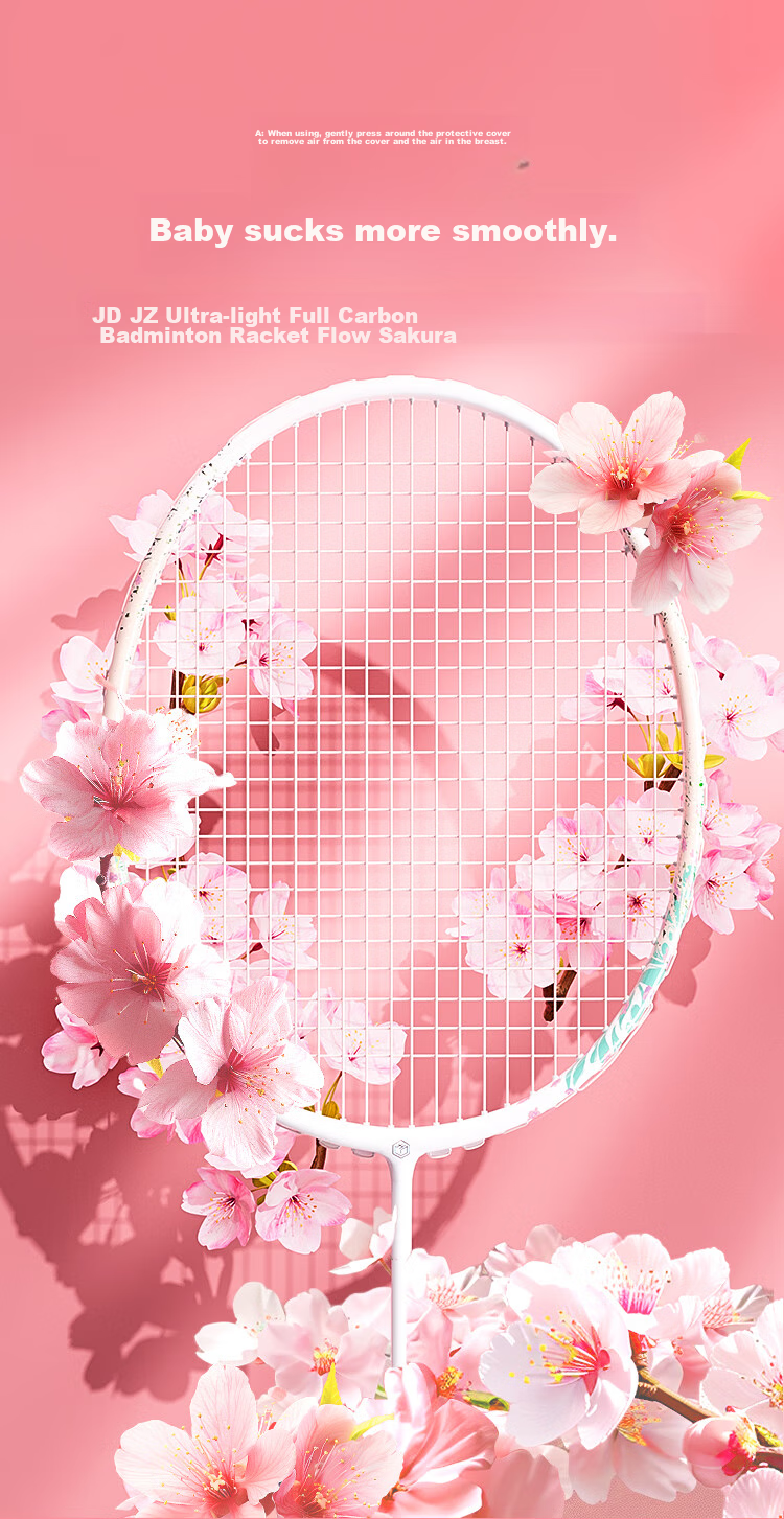 JD Original Full Carbon Badminton Racket, Balanced Blade Single Racket Liuying, Free Grip Tape Included 2