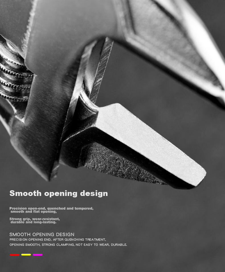 JERXUN Adjustable Wrench, Mini Short Handle, Wide Opening, Multi-Functional, Adjustable Spanner, Plumbing Pliers, Adjustable Wrench 7