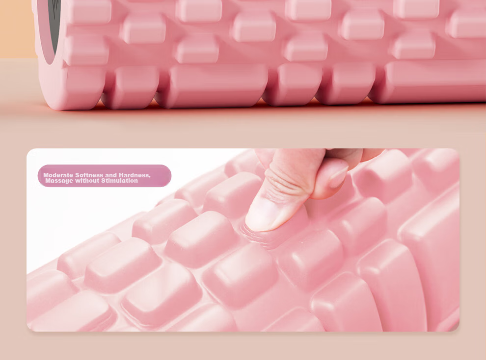 PROIRON Puli'ai Yoga Column Foam Roller Muscle Relaxation Solid Massage Stick Calf Roller for Beginners, Pink 13