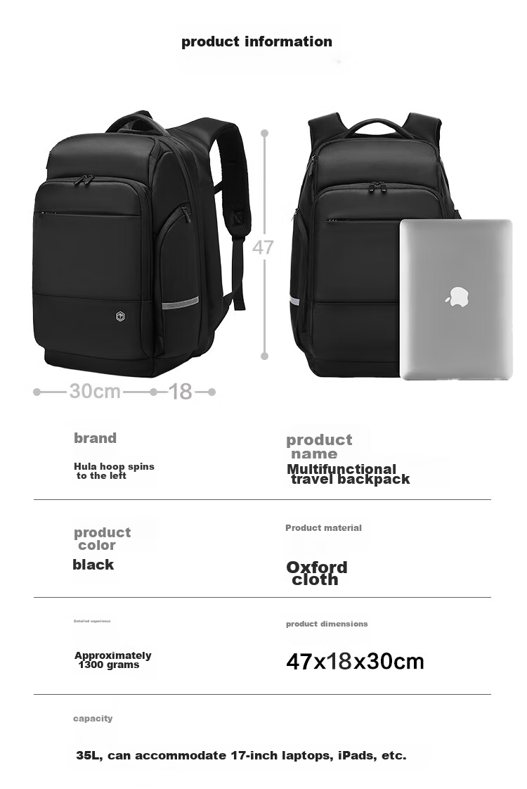 JD Original TANK New Model 2026 Sports Backpack, Large Capacity, 180° Expandable, Business Commute Laptop Bag for Me 19