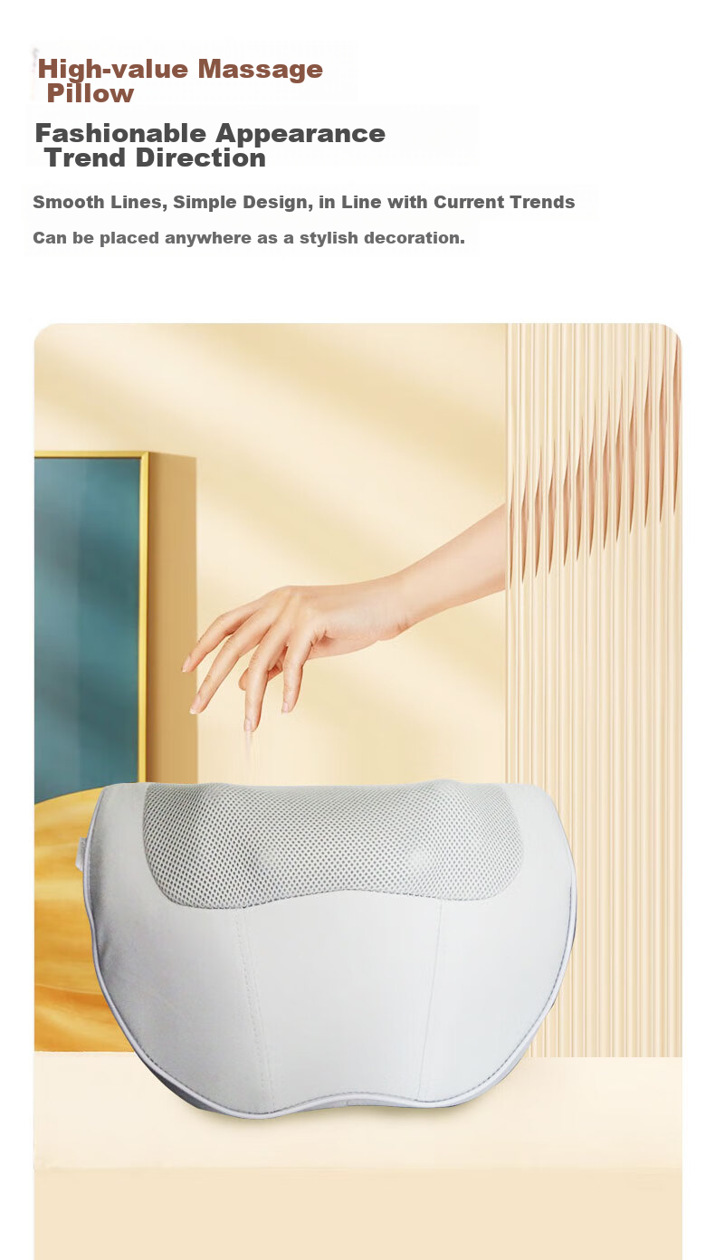 AUX Cervical Massager Pillow Z99 Gray (Upgraded Gift Box Edition), Waist Neck Shoulder Back Massager, Massage Cushion, Mid-Autumn Festival Gift 13
