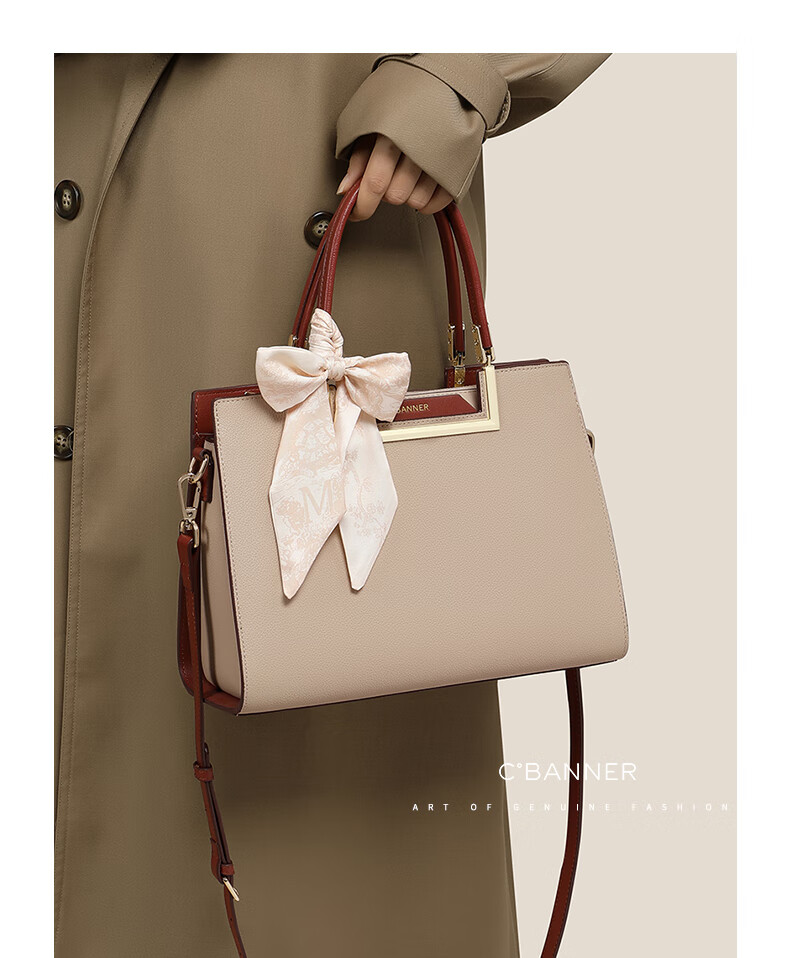 C.BANNER Leather Handbag for Women, Large Capacity Kelly Shoulder Crossbody Bag, Practical Birthday And Mother's Day Gift for Mom 2