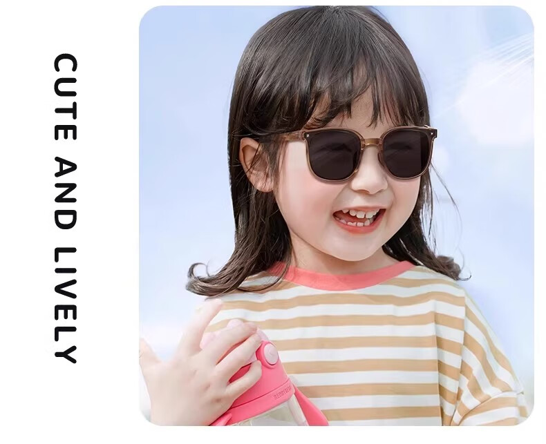 Cuntiandaofu Children's Sunglasses, Foldable Sunglasses, Kids UV Protection Sunglasses, Jazz Black (Spring Legs) 6