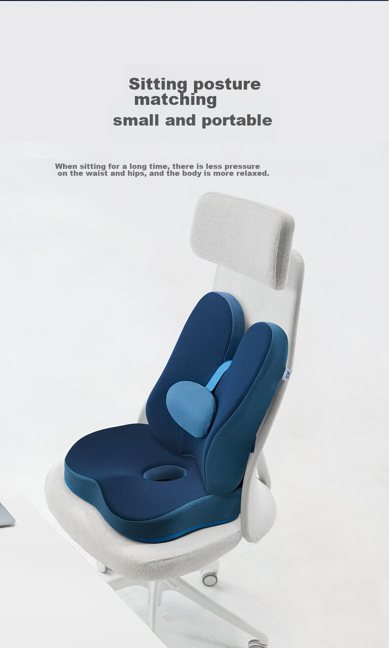 JAGO Lumbar Support Cushion, Seat Back Pillow, Office Lumbar Support, Back Care Cushion, Long-Sitting Aid, Butt Pad, Chair Pad 7