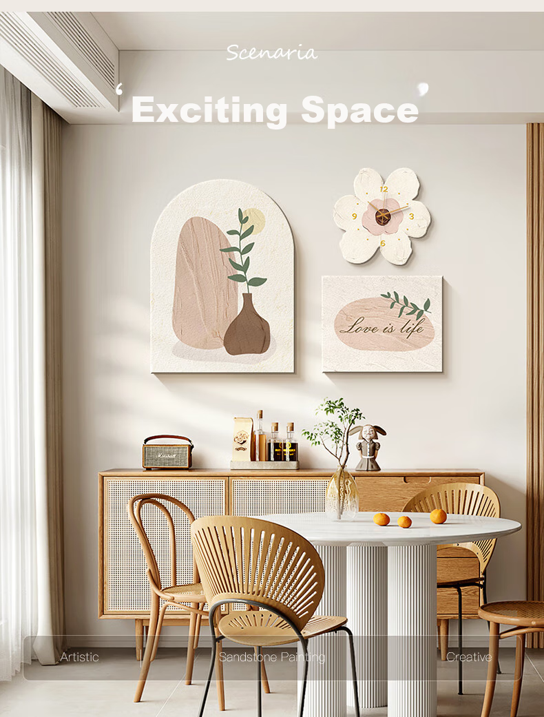Haojiubujian Modern Minimalist Living Room Decorative Painting, Luxurious High-End Abstract Art Triptych Wall Painting, Sofa Background Wall Hanging Picture 6