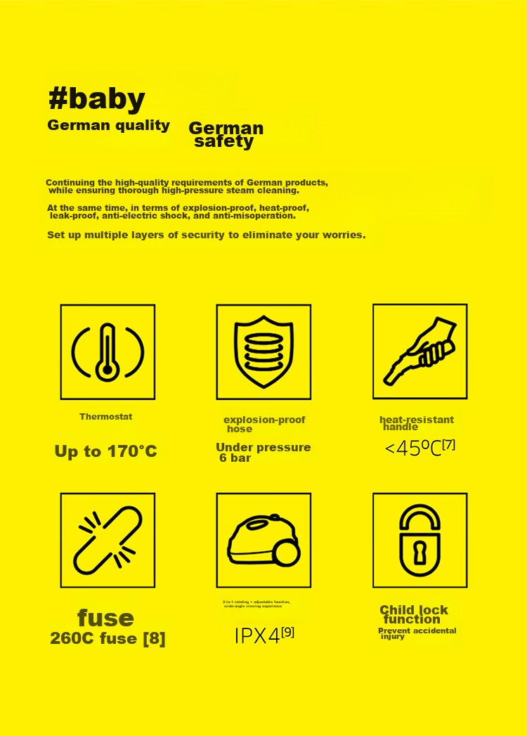 KARCHER German Steam Mop, Household High-Pressure High-Temperature Cleaning Machine, Kitchen Range Hood Cleaning Machine, Oil Removal, 30-Second Rapid Heating Floor Cleaner, Sterilization SC3 16