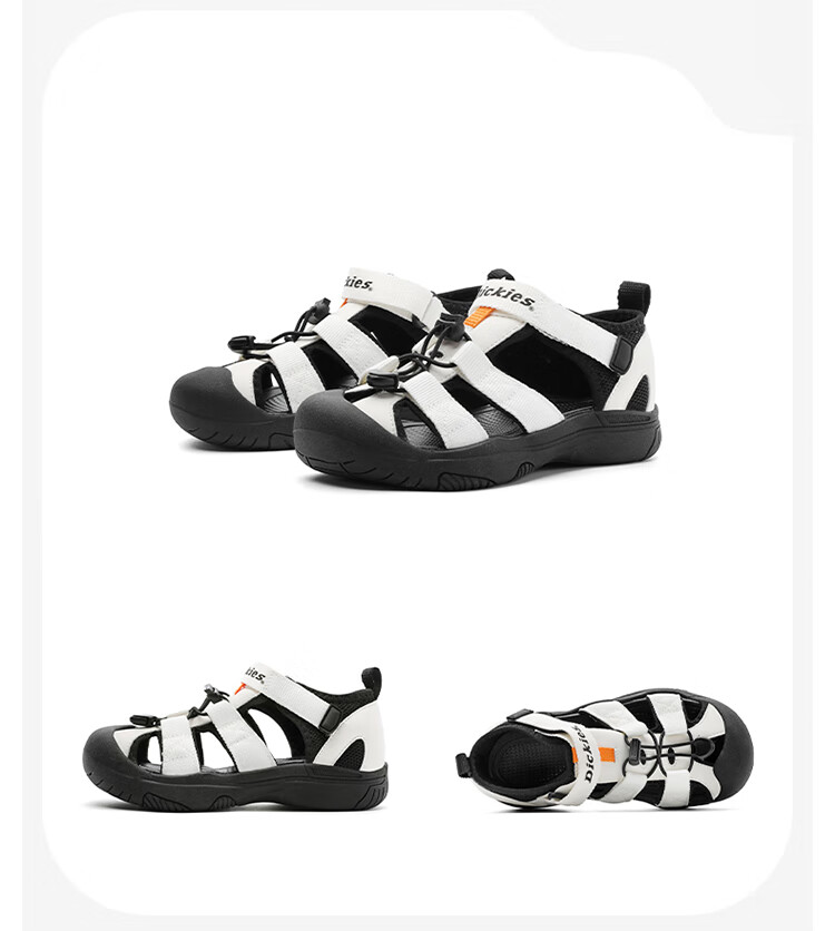 Dickies Children's Sandals, Boys And Girls Non-Slip Beach Shoes, Summer Closed-Toe Anti-Kick Breathable Soft-Soled Hollow Water Shoes 19