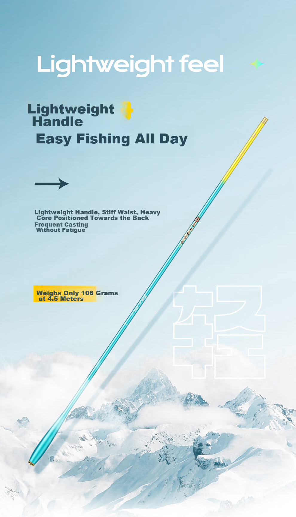 Jinglang Fishing Rod, Handheld, 2.7 Meters, Yulong Crucian Carp, 28 Sections, Ultra-Light And Ultra-Hard, Fishing Rod for Wild Fishing, Platform Fishing Rod, Fishing Tackle 6