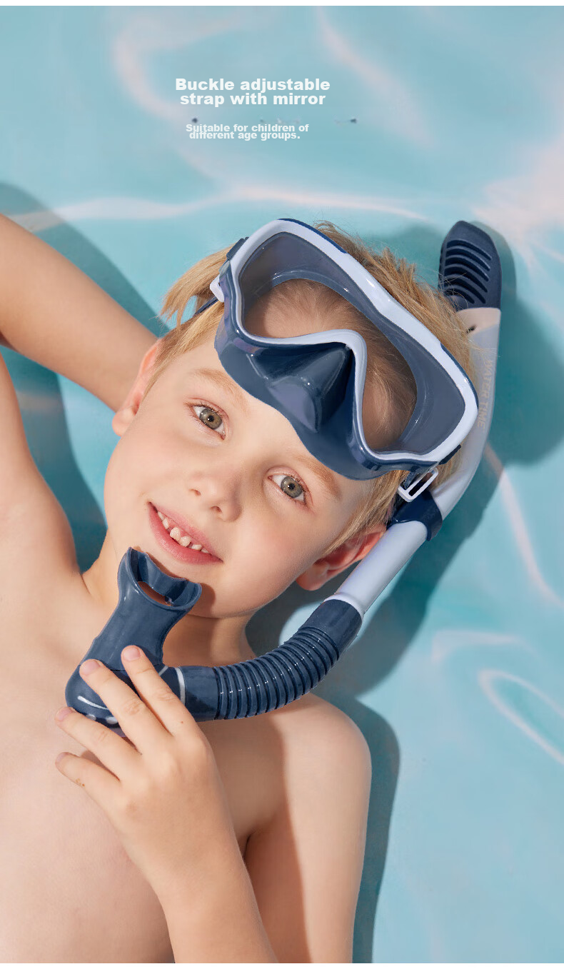 WATERTIME / Shuichuan Children's Diving Mask, Snorkeling Three Treasures, Kids' Face Mask, Swimming Goggles, Underwater Swimming Glasses, Magic Pink 2