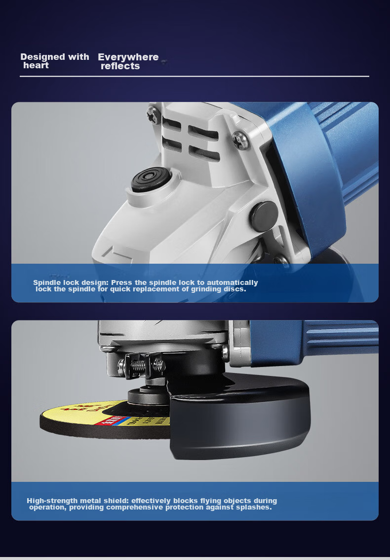 Dongcheng S1M-FF04 Angle Grinder, Polisher, Multi-Functional Cutting Machine, Hand Grinder, Polishing And Grinding Machine, Power Tool 12