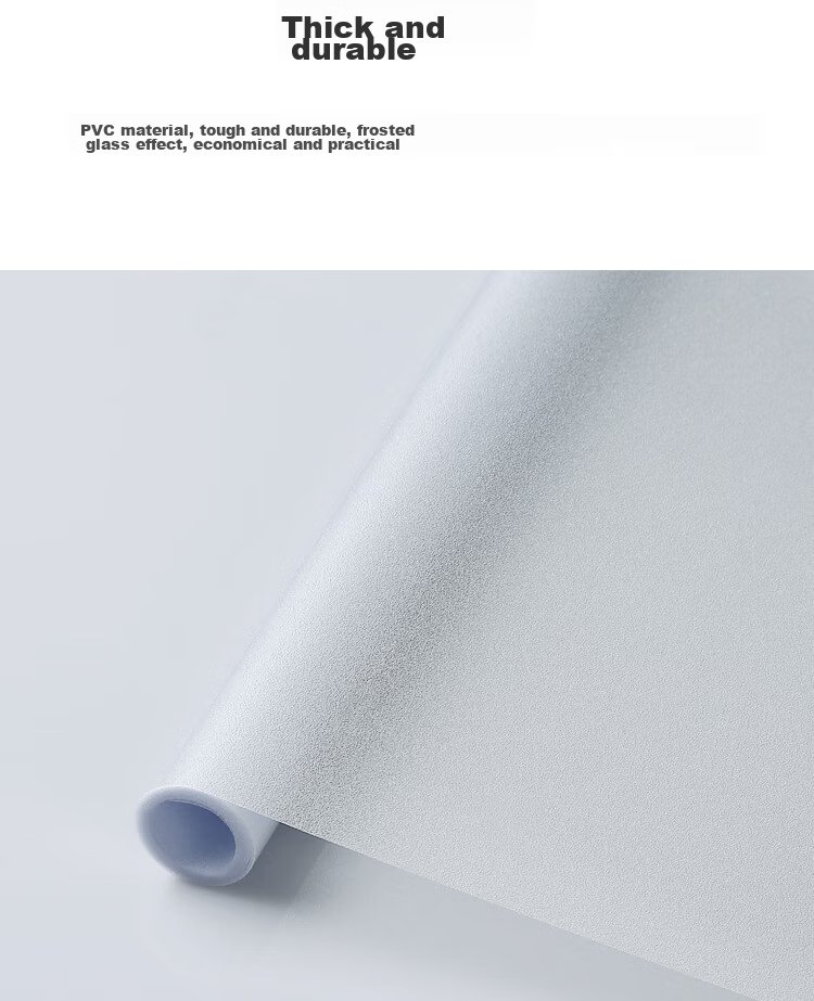 Qinghua Static Cling Frosted Glass Film, Window Privacy Film, Bathroom Glass Privacy Sticker, Opaque, 90*200cm 11