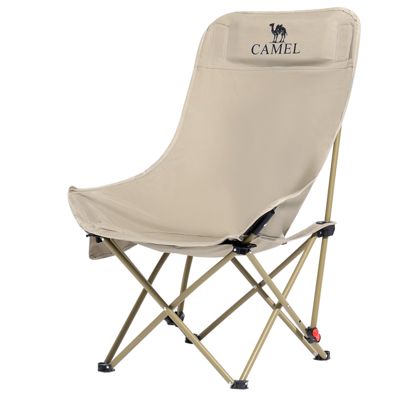CAMEL Outdoor Camping Ultra-Light Portable Folding Chair, Nap Lounge Chair, Balcony Leisure Fishing Chair, Camping Equipment, Kmitz Chair