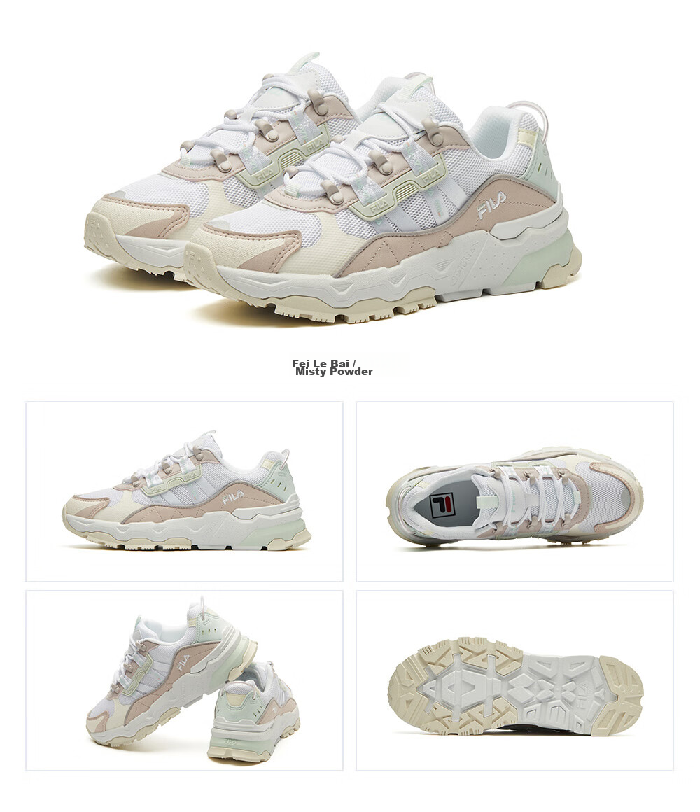 FILA Official Women's Casual Dad Sneakers Spring Summer Cushioned Breathable Running Sports Shoes 10