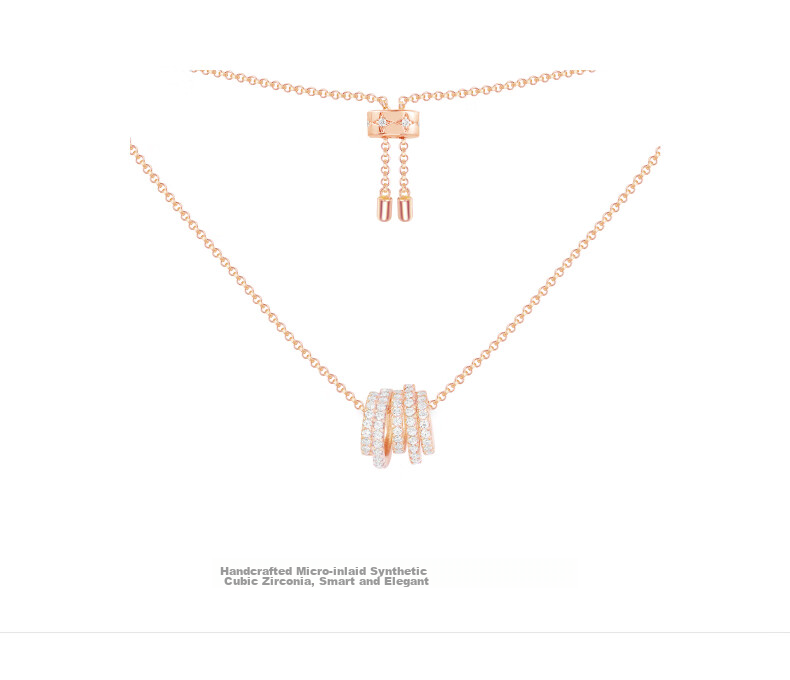 APM Monaco Multi-Loop Lucky Slim Waist Necklace Sweater Chain Women's Light Luxury High-End Gift for Wome 4