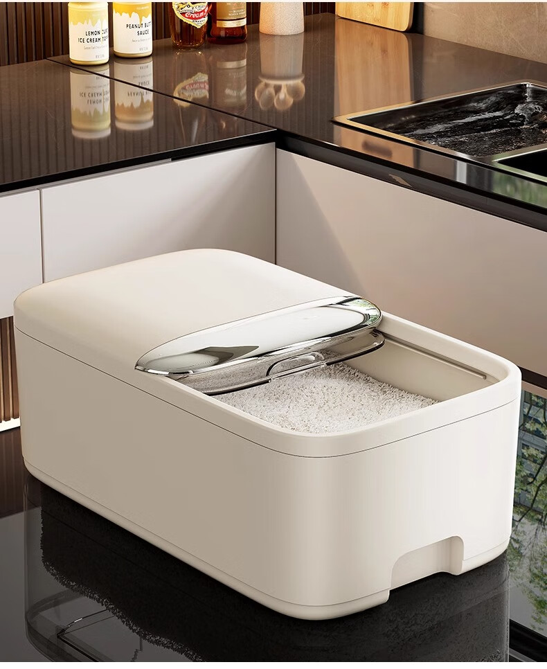 MUYA Rice Container for Home Use, 2024 New Model, Sealed, Insect-Proof, Moisture-Proof, Rice Storage Box, Rice Bin, Flour Container, Storage Jar 9