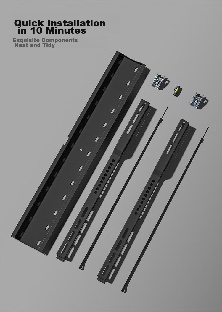 Brateck Beihu 60-100 Inch 98 Ultra-Thin TV Wall Mount Bracket Fixed for 65/70/75/80/85 Inch TVs X39-96 18