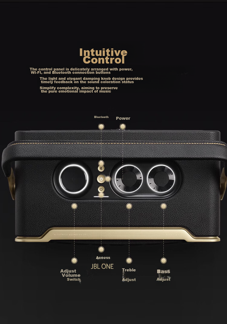 JBL A300 Platinum Edition WiFi Bluetooth Speaker, High-End Outdoor Portable Home Computer HIFI Desktop Speaker, Birthday Gift for Men And Wome 8