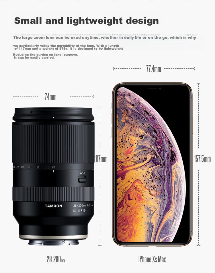 Tamron A075S 25-200mm F/2.8-5.6 Di III VXD G2 Large Aperture Standard Zoom Mirrorless Lens for Landscape and Portrait (Sony Full-Frame E-Mount) 11