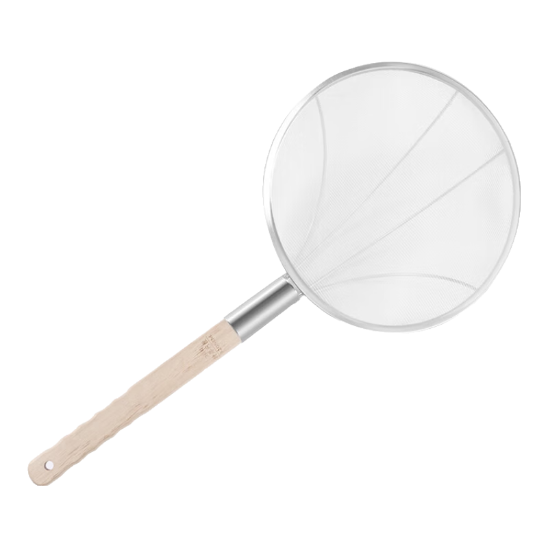 BJ Stainless Steel Fine Mesh Strainer for Soy Milk, Juice, And Milk Filtration, Ultra-Fine Mesh Scoop with Hook for Whipping Cream