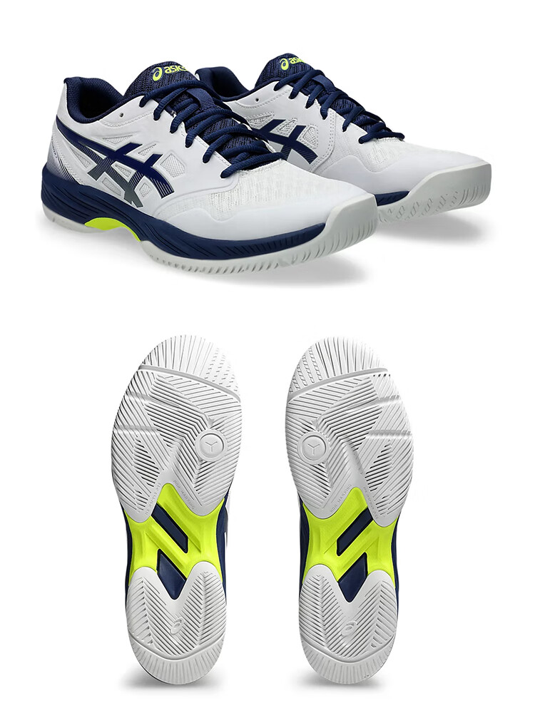 ASICS Men's Court Hunter FF 1071A111-101 White Black 41.5 Cushioning Breathable Badminton Shoes 5