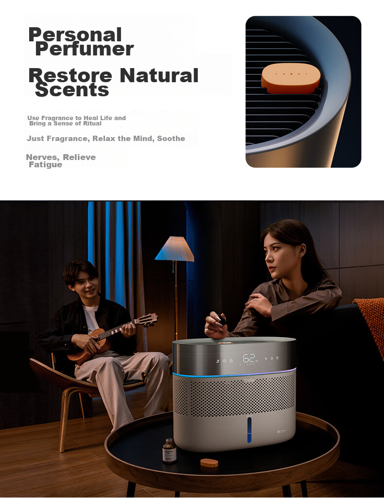 YADU Dual-Engine Mist-Free Humidifier for Bedroom, Home, Office, Mother And Baby Use, 1010ml Air Purification Large Capacity Humidifier SZ750-TJK800(Hi)Pro (HarmonyOS Compatible) 16