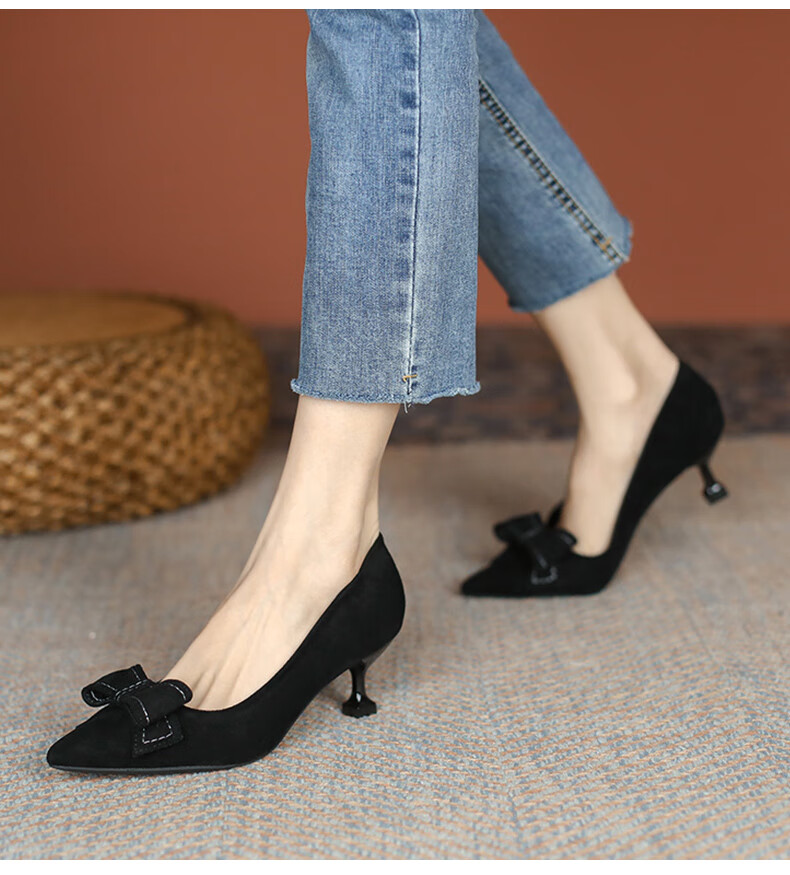 CARTELO Elegant High Heels for Women, Black, Comfortable, KCC-6688 Black (5cm) Size 39 1