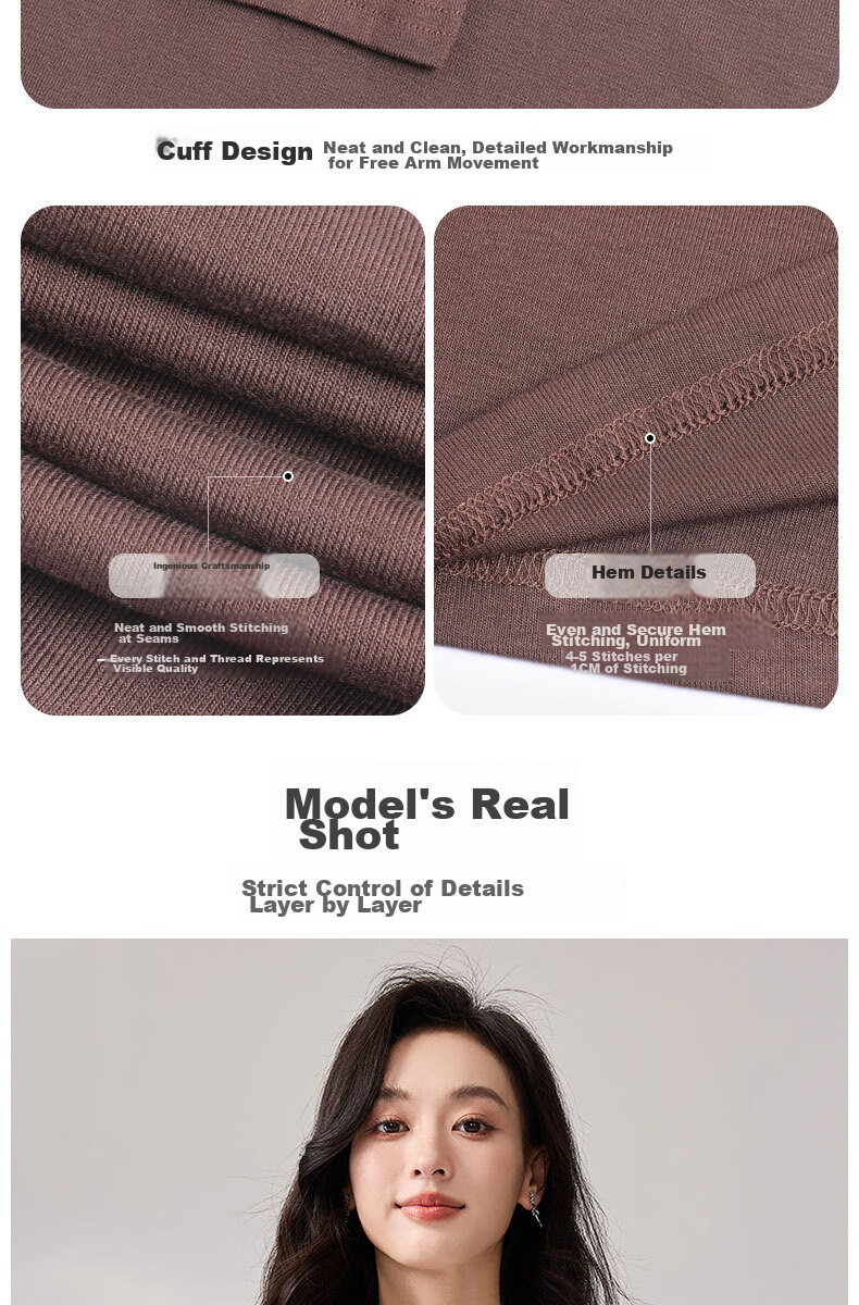 LangSha Spring And Autumn Modal Solid Color Low-Collar Base Shirt for Women, Slim-Fit Thin Inner Layer Long-Sleeve Slimming Stylish Top 14