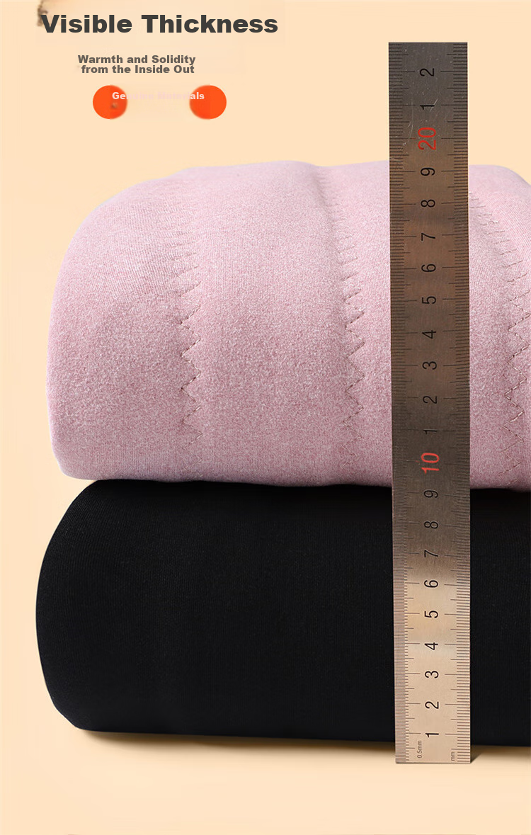 LangSha Women's Wool Leggings for Autumn And Winter, Fleece-Lined Thick Warm Pants, Suitable for Outdoor Wear, High-Elastic Slim-Fit Knee-Protecting Cotton Wool Pants 6