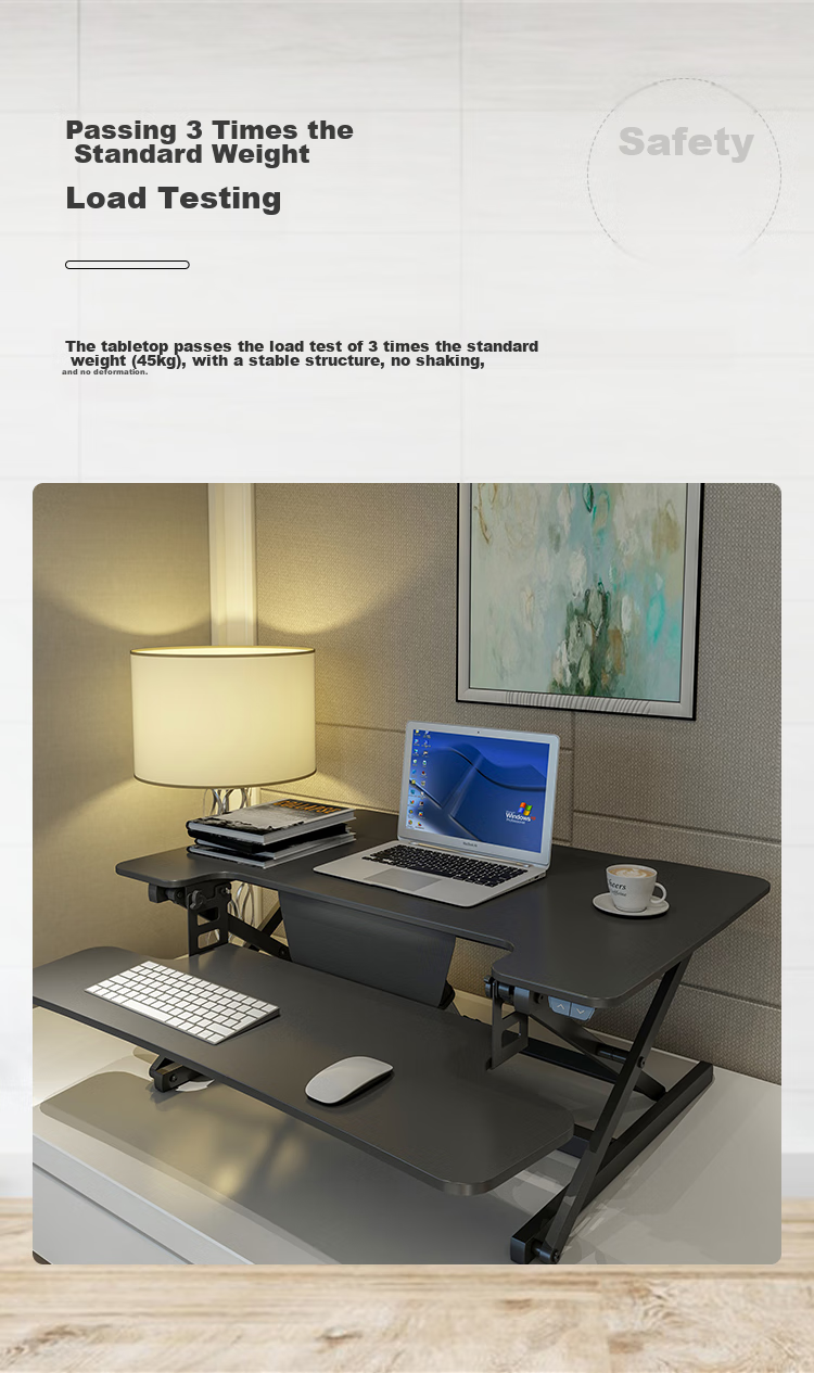 Loctek Height Adjustable Computer Desk, Standing Desk, Electric Lift Desk EM2M Elegant Black 12