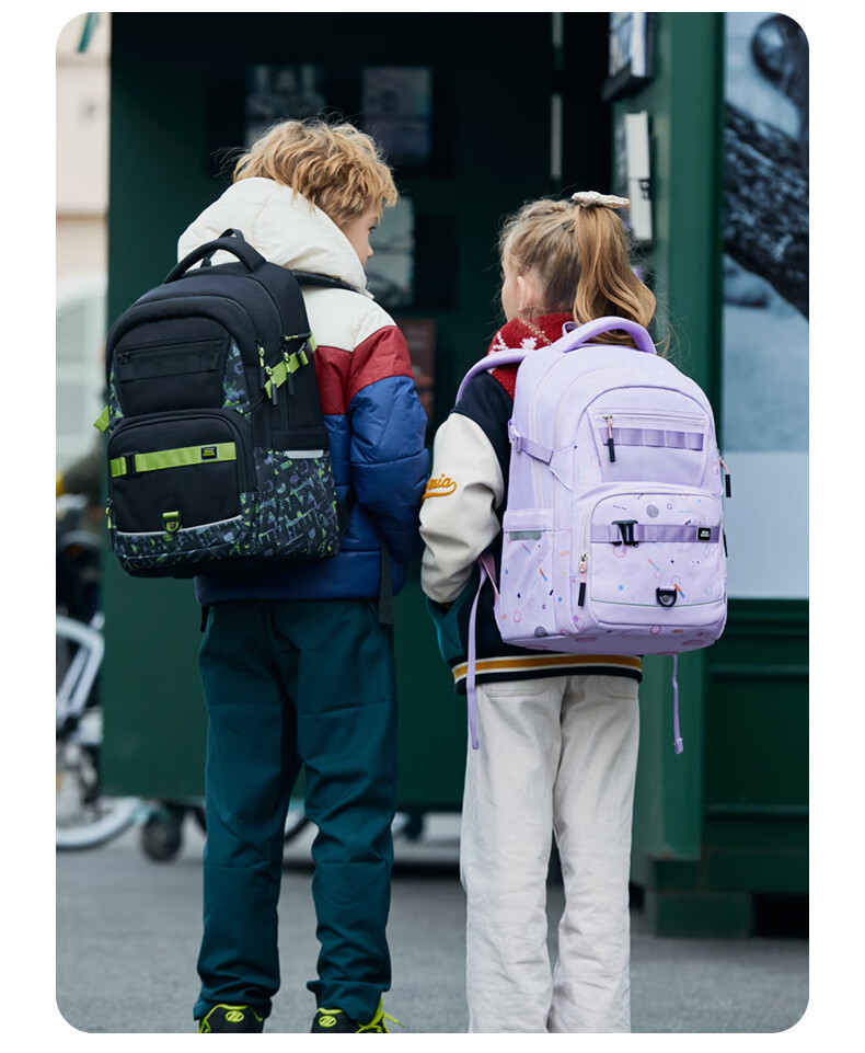 Herder Backpack for Primary School Students Grades 4-7, Ultra-Light Large Capacity Spine-Protecting Schoolbag for Boys And Girls, Stylish Children's Backpack 19