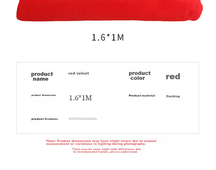Jidukongjian Red Cloth Unveiling Ceremony, Housewarming Opening Decoration, Wedding Supplies, Bright Red Cloth, Buddhist Cloth, Ribbon-Cutting Velvet Fabric, 1.6*1m 15