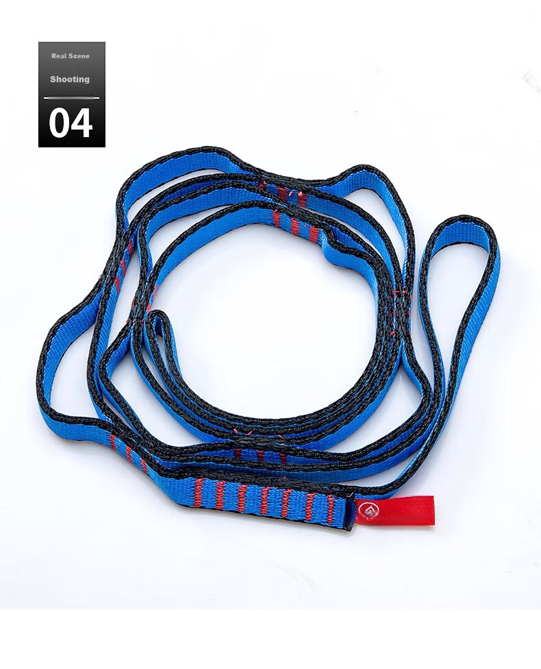 Kanle Outdoor Climbing Flat Belt, Durable Mountaineering Safety Rope, Protective Nylon Flat Belt, High-Altitude Protection Rope 15