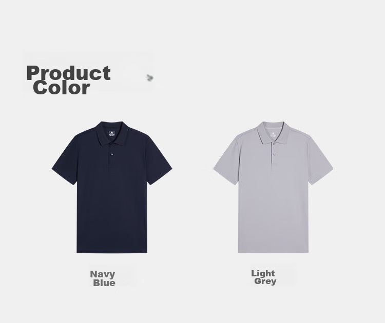 JD Jingzao Ammonia Wrinkle-Free Polo Shirt Men High-End Short Sleeve T-Shirt New Summer Commuting Father's Day Gift Navy 2XL 18