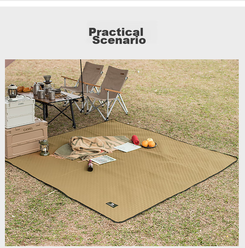 CAMEL Outdoor Mat, Moisture-Proof Mat, Camping Picnic Mat, Tent Picnic Cloth, Sleeping Pad, Floor Mat A9SFSY007 Feiyeh 4