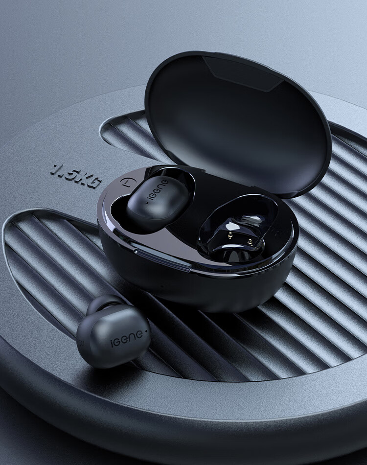 IGene [Long Battery Life, Noise-Cancelling Earbuds] 6.0 Bluetooth Headphones, Wireless In-Ear, High-Definition Sound Quality, Microphone for Calls, Music, Gaming, Low Latency, Invisible Cool Dog, NetEase Cloud Mobile Phone 18
