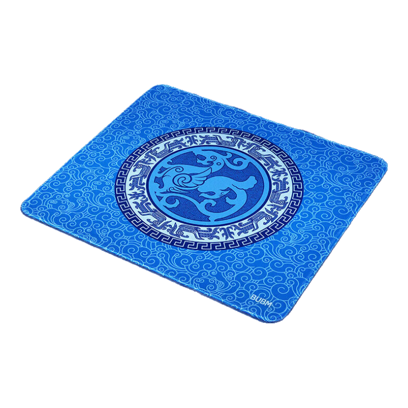BUBM Gaming Mouse Pad Qingmou Feng, Extra Large Thick with Locked Edges, for CSGO, Men's Smooth Surface Desk Pad, FPS PUBG LOL Professional Competitive Mouse Pad, 35*30 Qingmou Feng