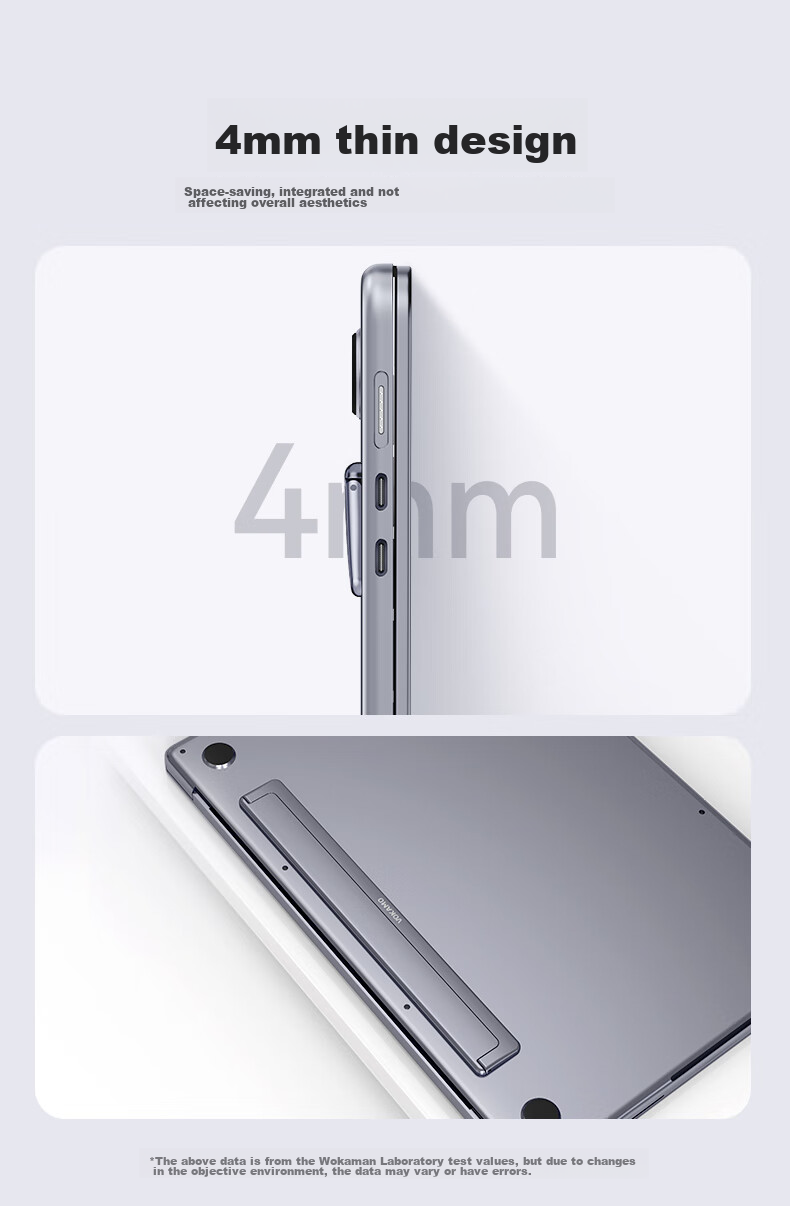 VOKAMO Invisible Portable Laptop Stand Compatible with Huawei Mate, Lenovo Computers, X Apple MacBook Pro/Air Laptops, Aluminum Alloy Computer Desk Support Riser 5