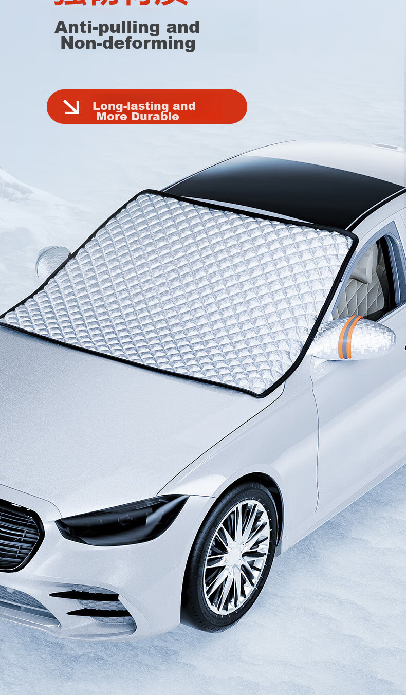Xianniao Car Front Windshield Snow Cover, Thickened Half Cover, Winter Season Anti-Snow, Anti-Frost, Anti-Freezing Glass Cover 12