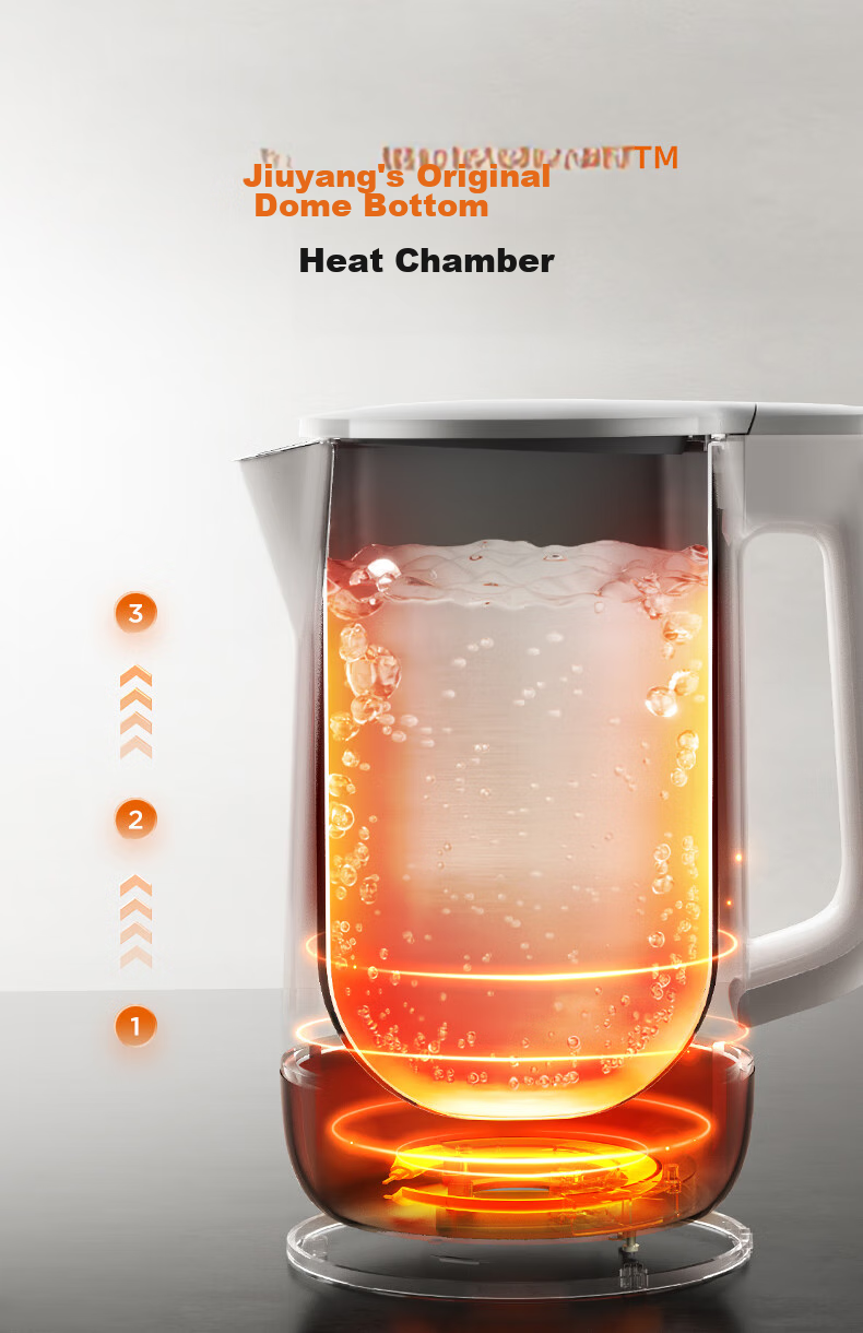 Joyoung Electric Kettle, U-Shaped Bottom Seamless Inner Tank, 2L Capacity, 316L Stainless Steel Seamless Inner Tank, Thermos Flask, 20WU3T 4