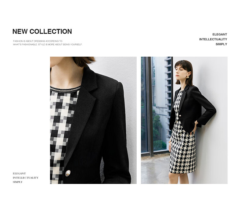 YANYEE Elegant Blazer for Women, Spring 2025, Waist-Cinching Slimming Professional Attire, High-End Formal Wear, Black, M 2