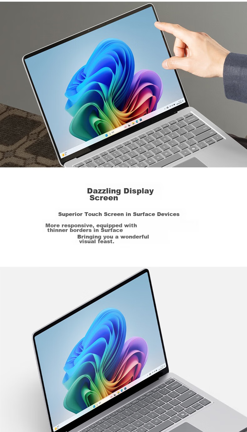 Microsoft Surface Laptop 7th Generation, 13.8-Inch Thin And Light Notebook, Subsidies Snapdragon X Elite, 16GB RAM, 512GB Storage, Elegant Black, Touchscree 9