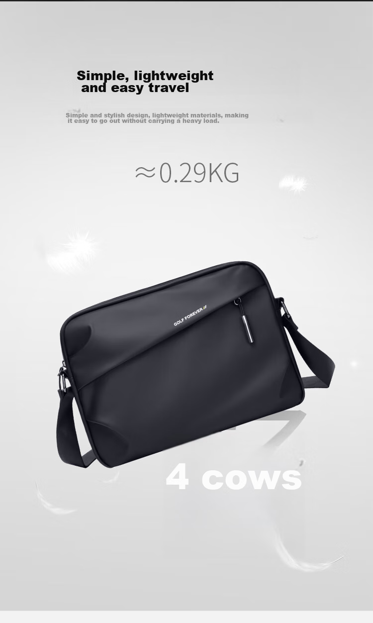 GOLF Shoulder Bag for Men, Casual Crossbody Bag, Phone And IPad Holder, Water-Resistant Commuter Bag, Lightweight Sports Messenger Bag 5
