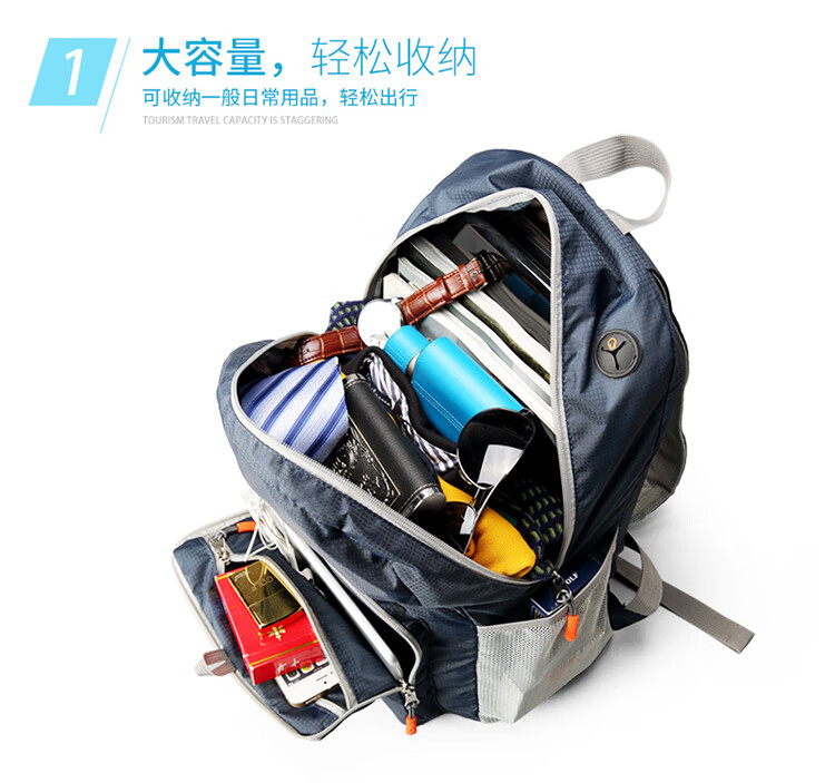 GOLF Fashion Backpack for Men And Women, Lightweight Travel Bag, Outdoor Folding Bag, Sports Bag, Student Schoolbag 3