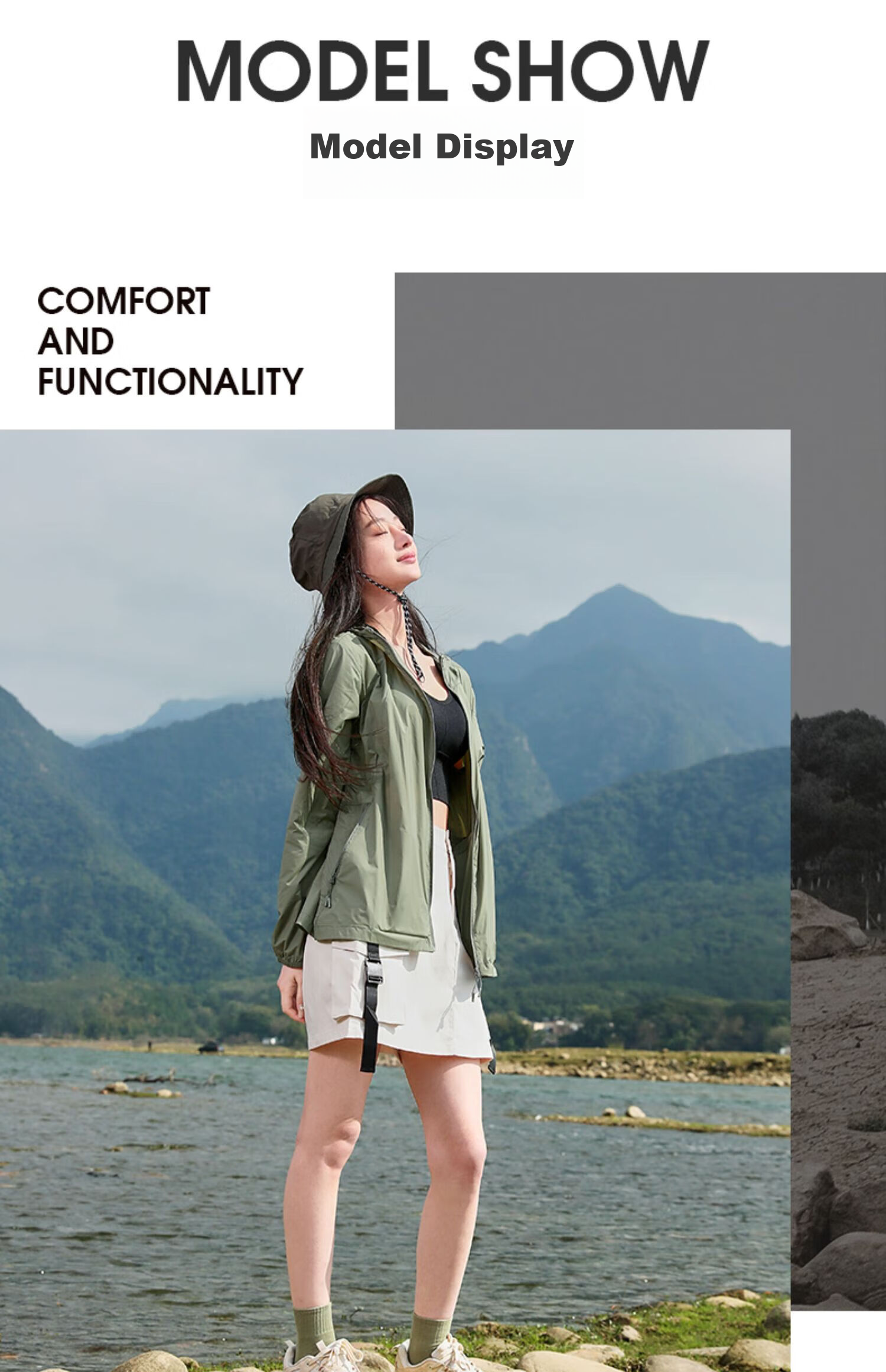 CAMEL [Houyi] Outdoor Sun Protection Clothing, Spring And Summer Ice Silk Breathable UV-Resistant Couple Sun Protection Garment A012251008H 17
